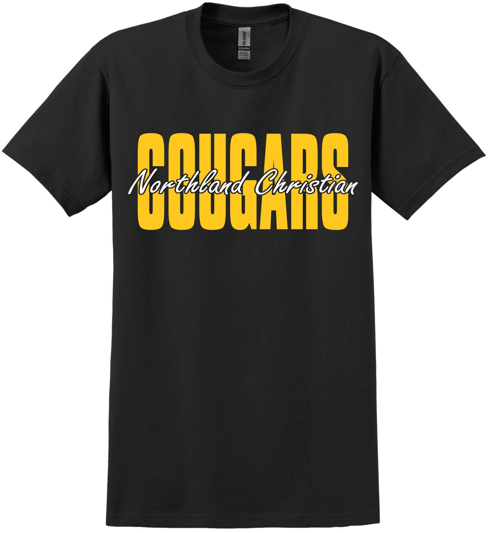 NC Cougars T Shirt - Black