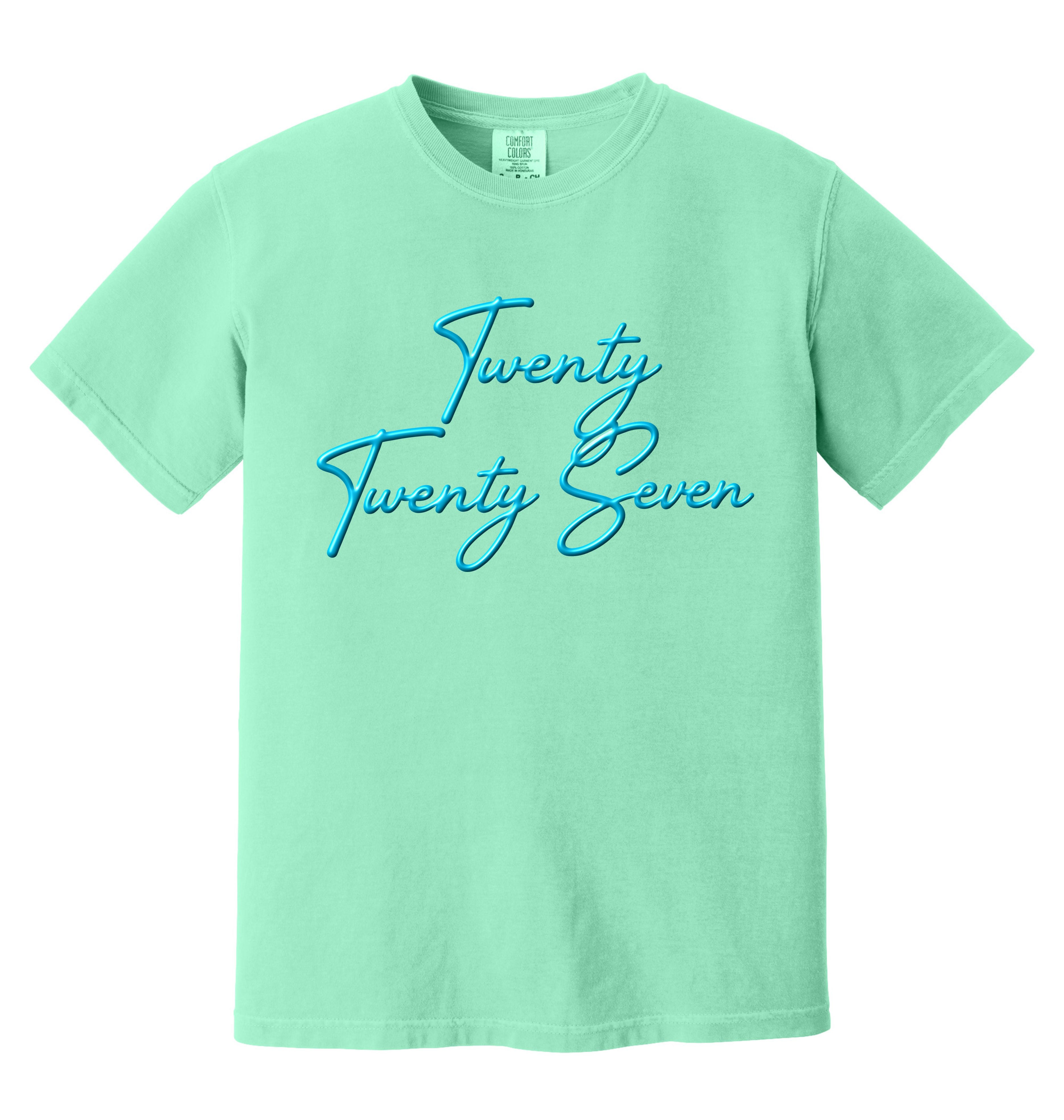2027 Senior Puff Script Comfort Color T-Shirt