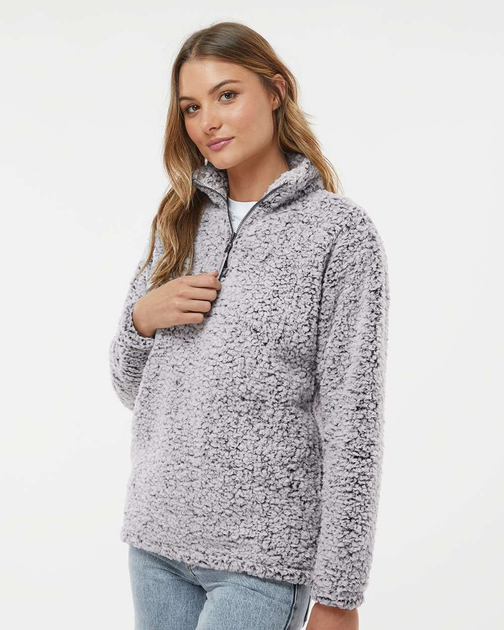 CCHS Women’s Epic Sherpa Quarter-Zip Oatmeal/Heather Pullover