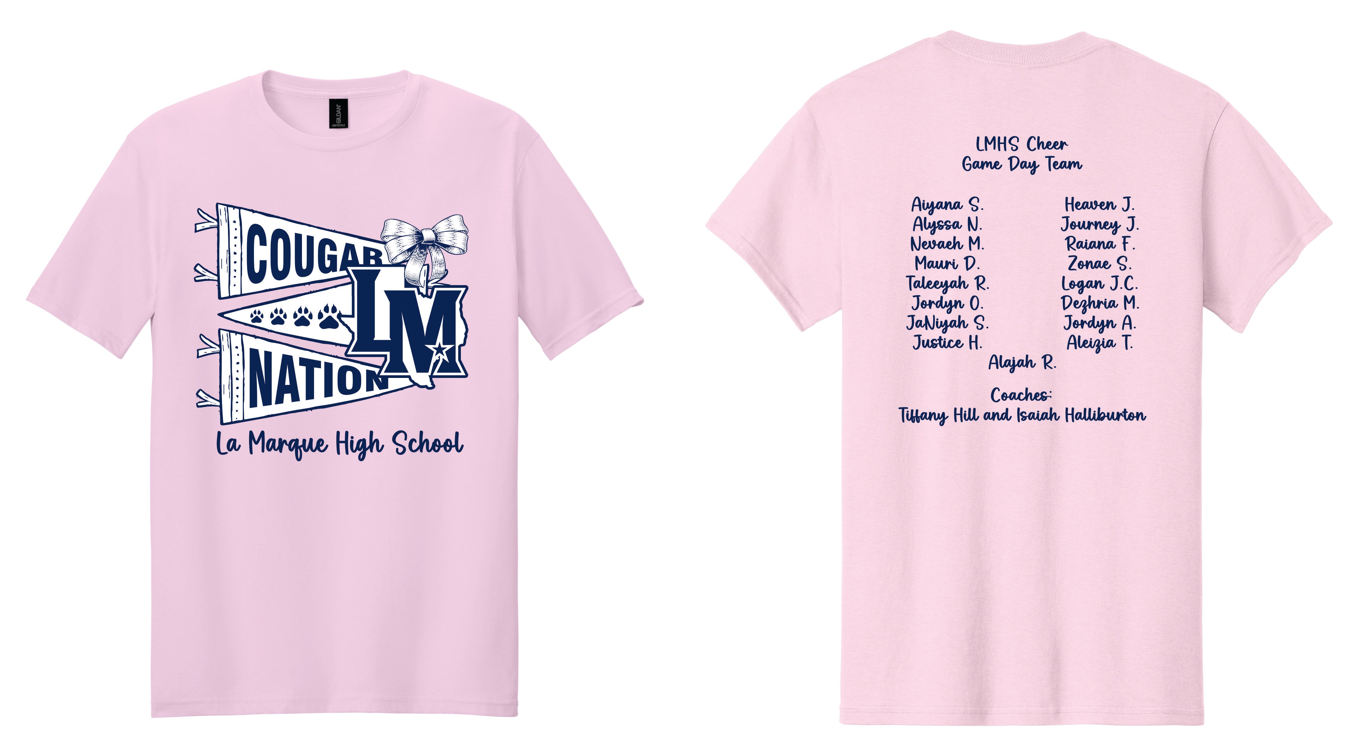LMHS Cougar Nation Cheer Game Day TShirt