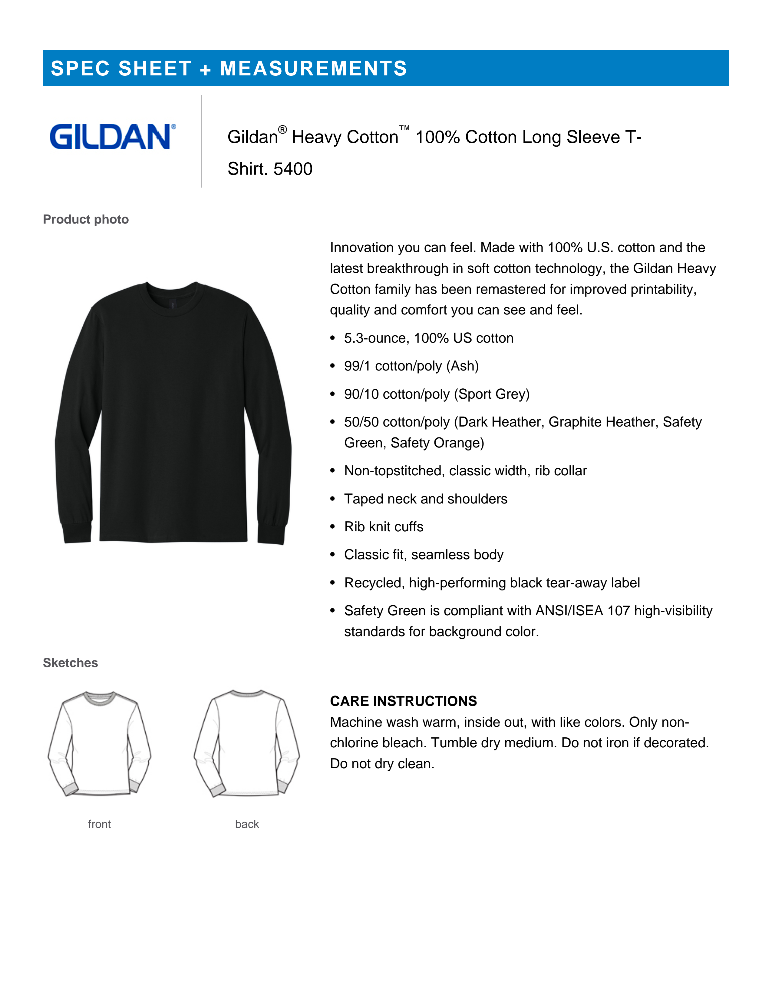 NSSH Football Heavy Cotton Long Sleeve Shirt