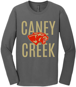 CCHS  "Mascot" Long Sleeve Shirts - White or Charcoal Grey