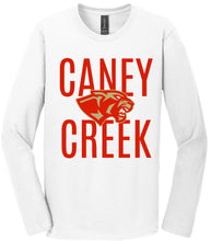 Load image into Gallery viewer, CCHS  &quot;Mascot&quot; Long Sleeve Shirts - White or Charcoal Grey