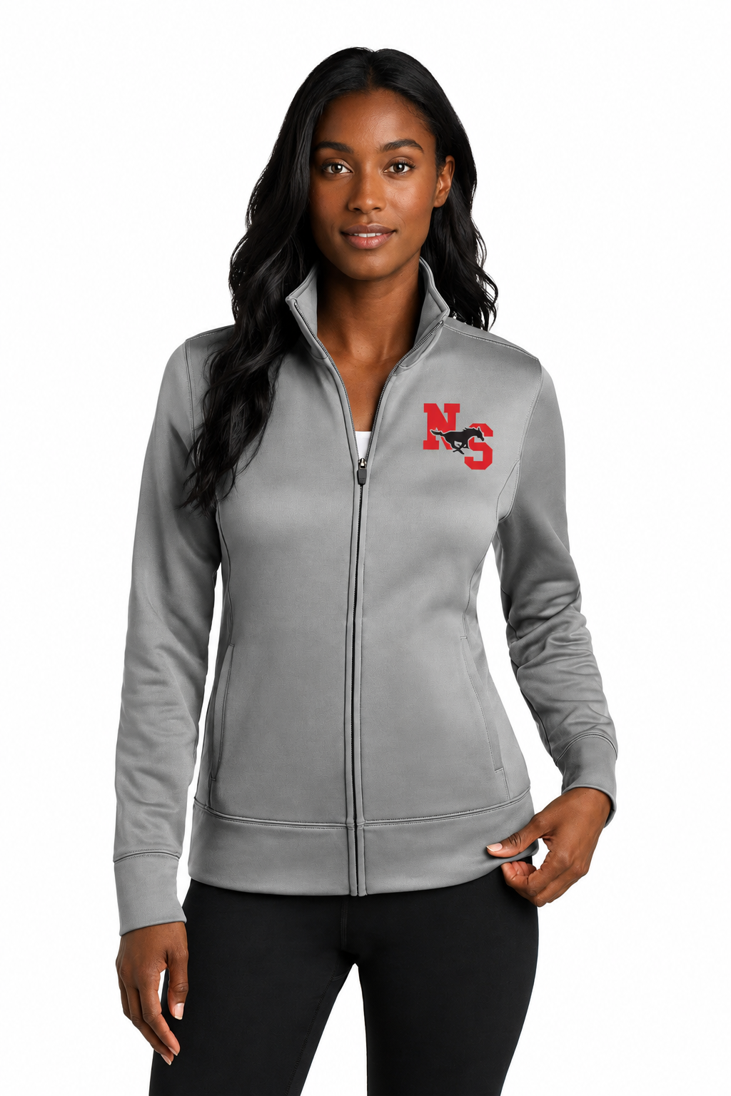 North Shore Grey Women's Fleece Full zip