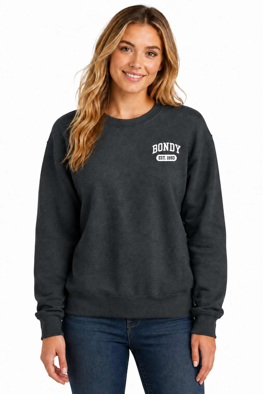 Bondy Dark Heather Gray Crewneck