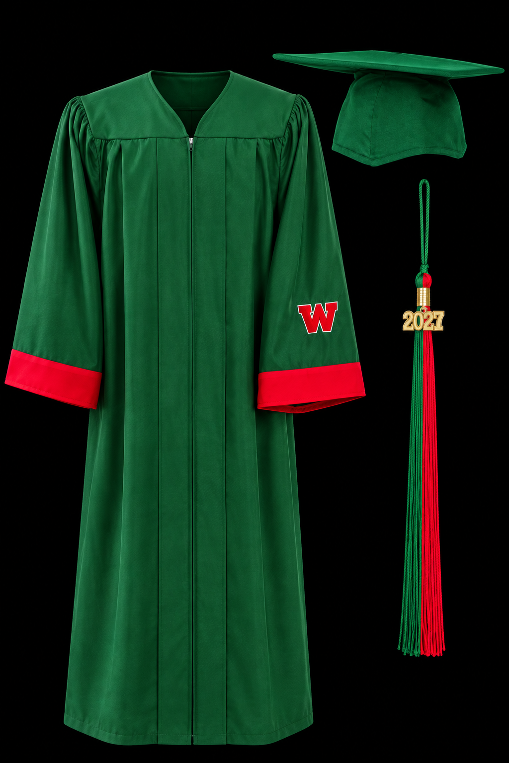 The Woodlands High School Cap, Gown & 2026 Tassel (For December Grads Only)