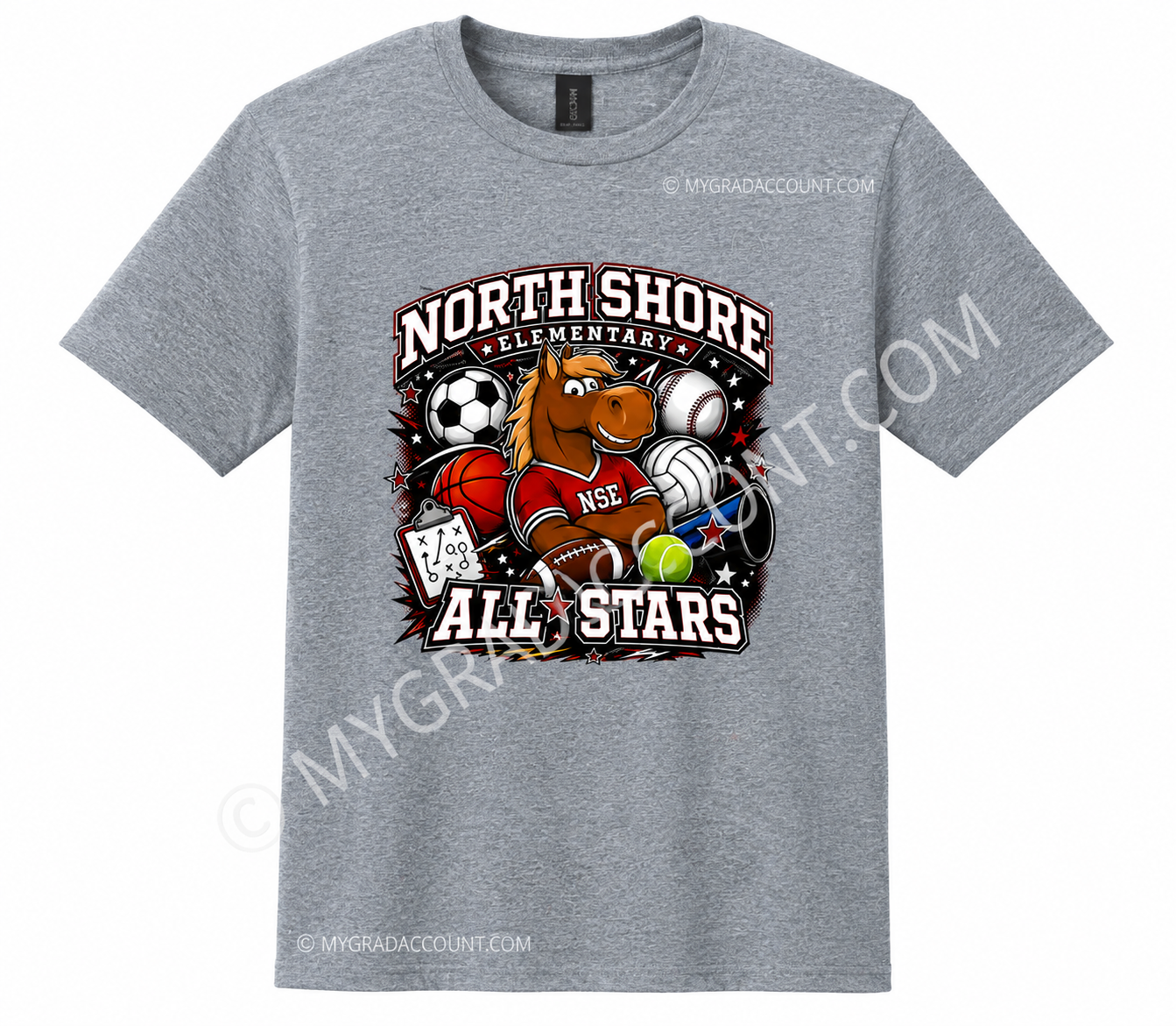NSE Grey Short Sleeve T-Shirt