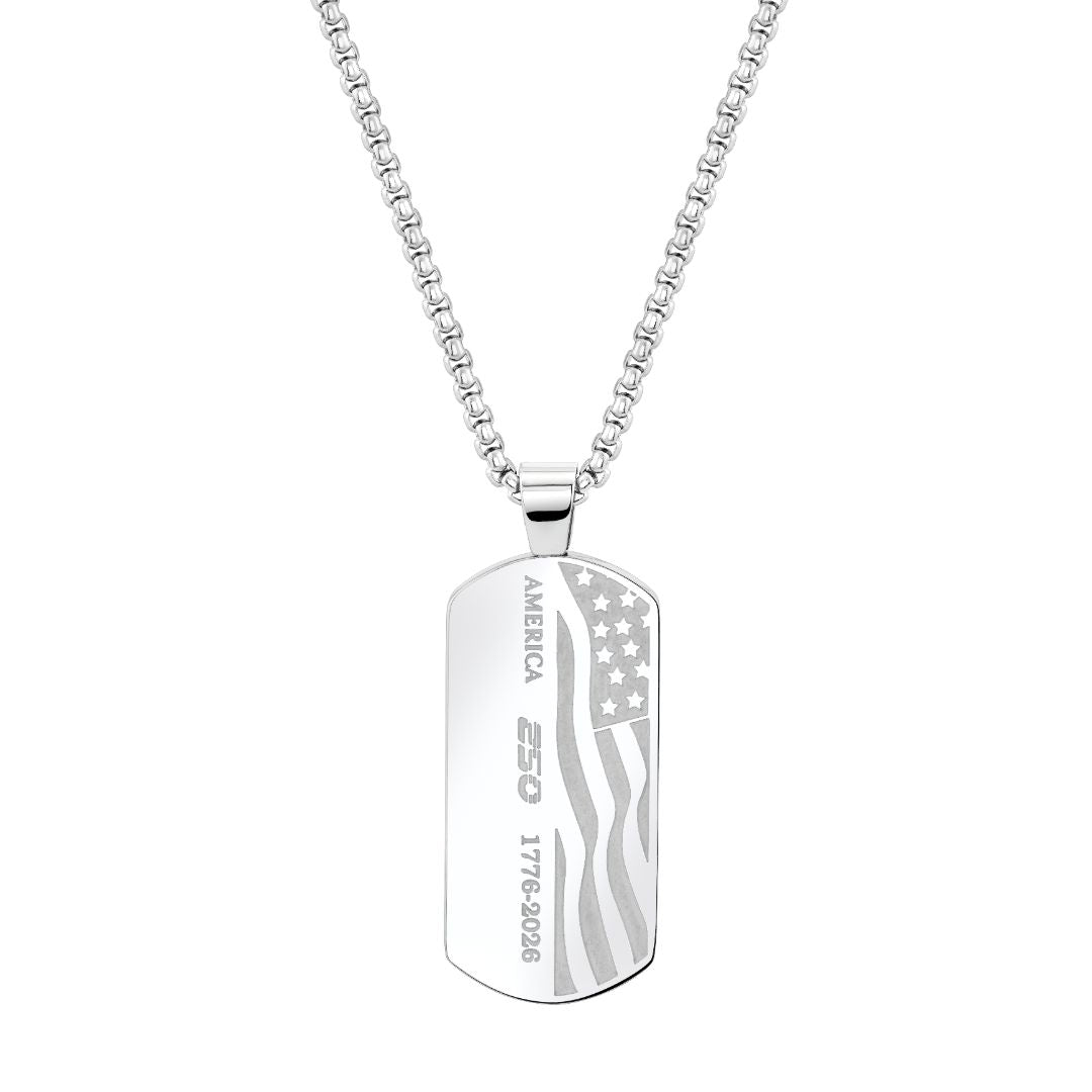 ㉖RIBERA Dog Tag チェーン付き Silver925 2026 Reversible Dog Tag