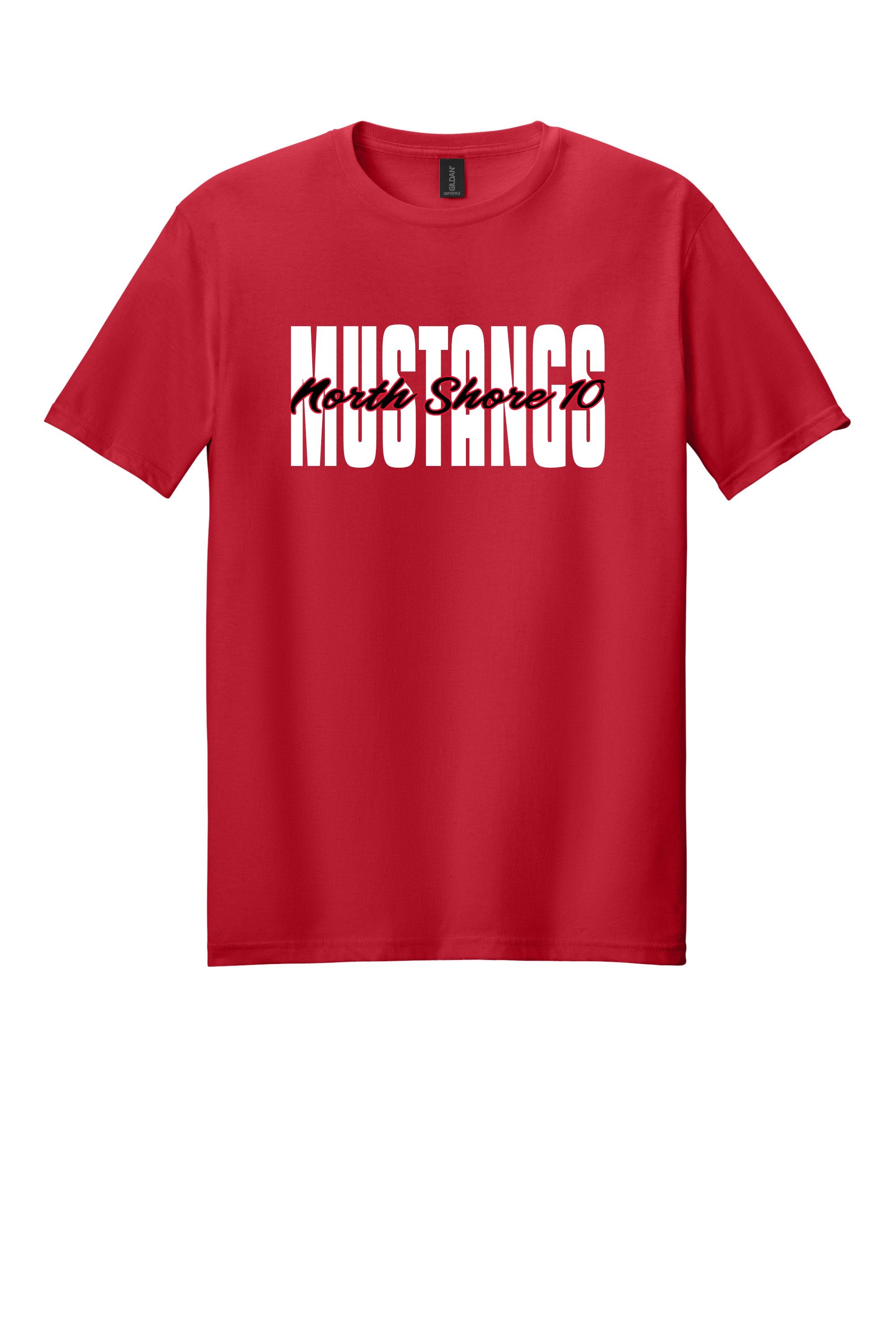 NS 10 Mustangs Red Tshirt