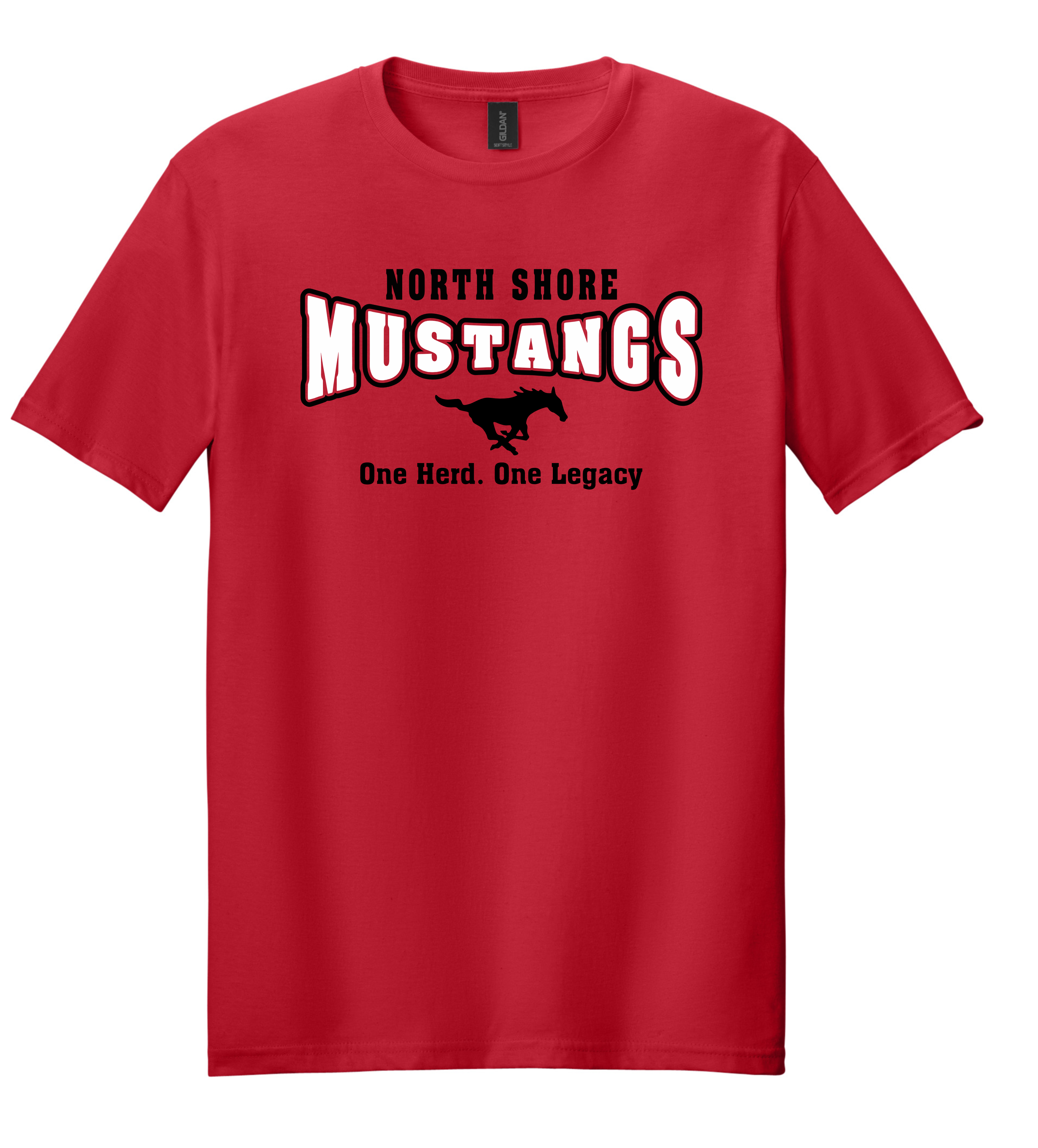 NSSH One Herd One Legacy Red Short Sleeve Heavy Cotton T-Shirt