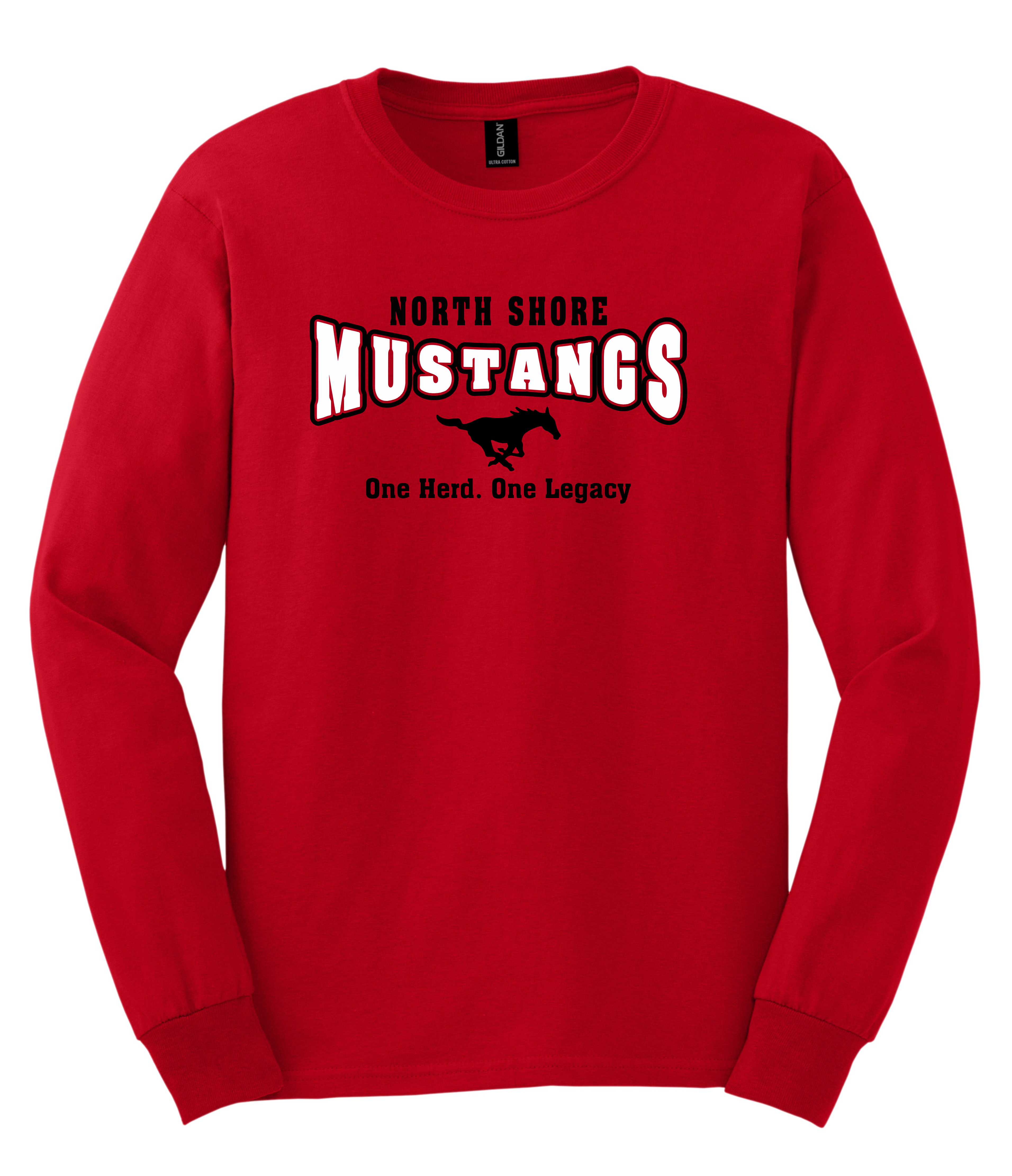 NSSH One Herd One Legacy Dri Fit Red Long Sleeve Shirt