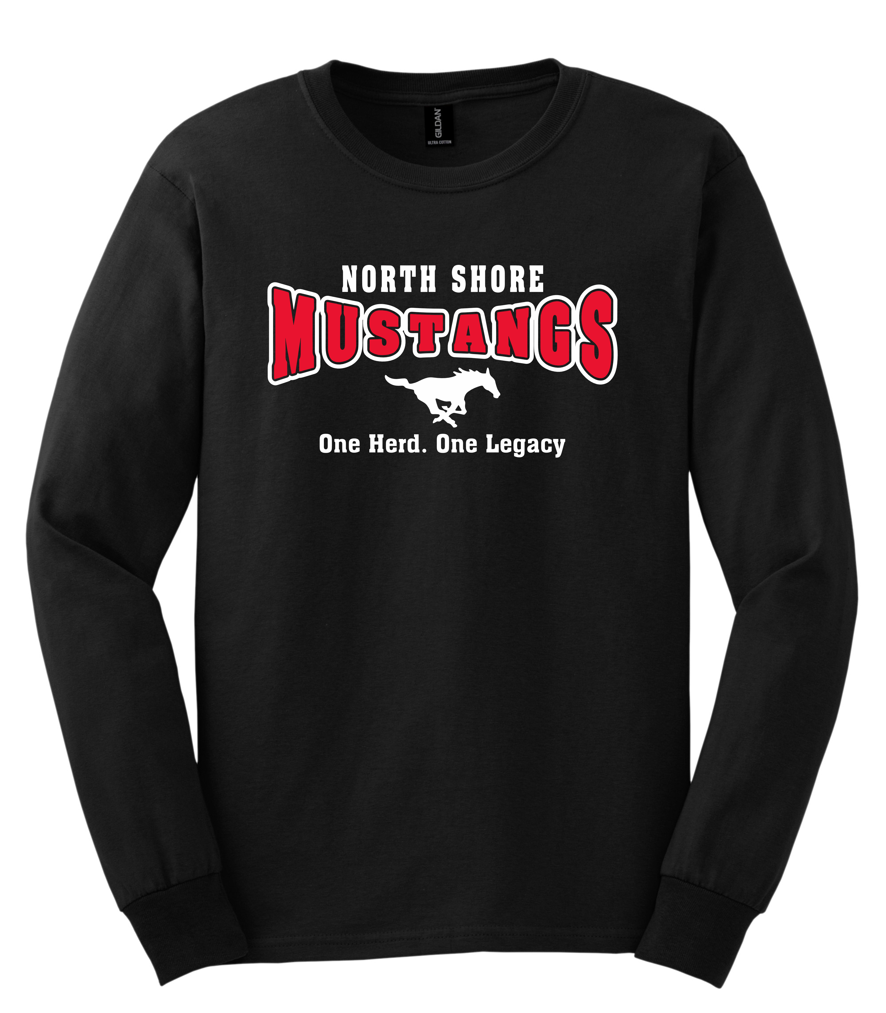 NSSH One Herd One Legacy Heavy Cotton Black Long Sleeve Shirt