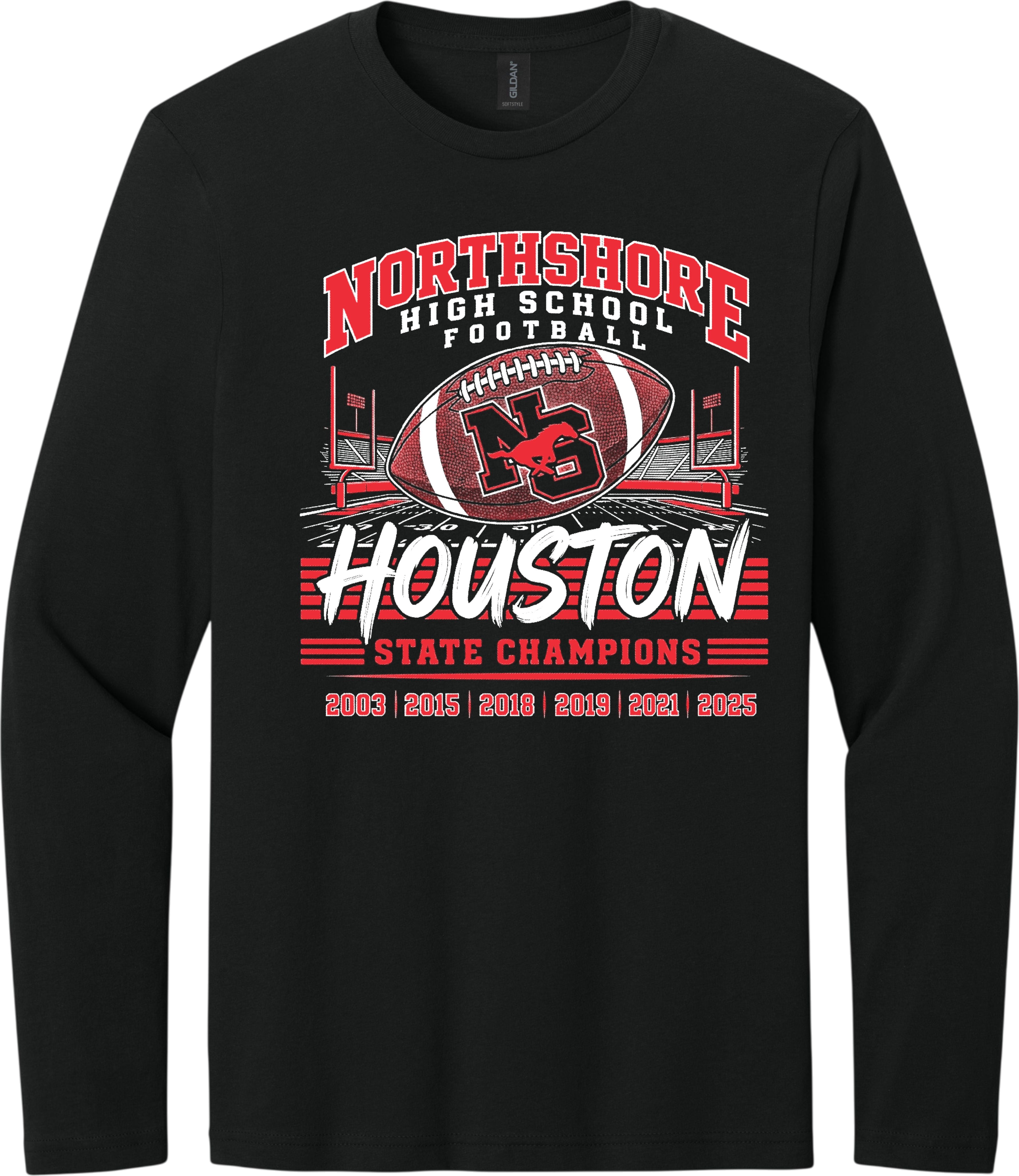 NSSH Football Heavy Cotton Long Sleeve Shirt