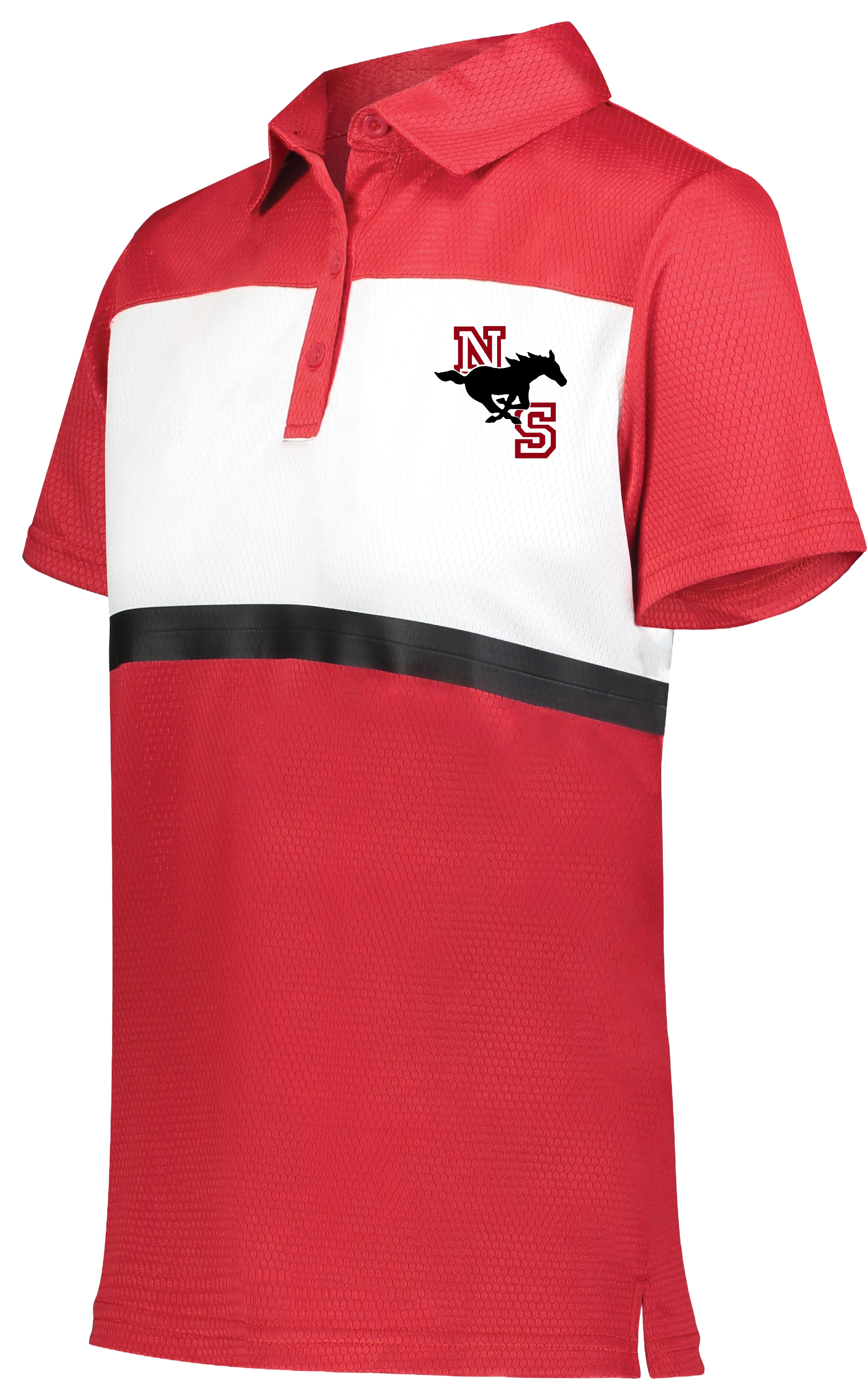 NSSH Red and White polo