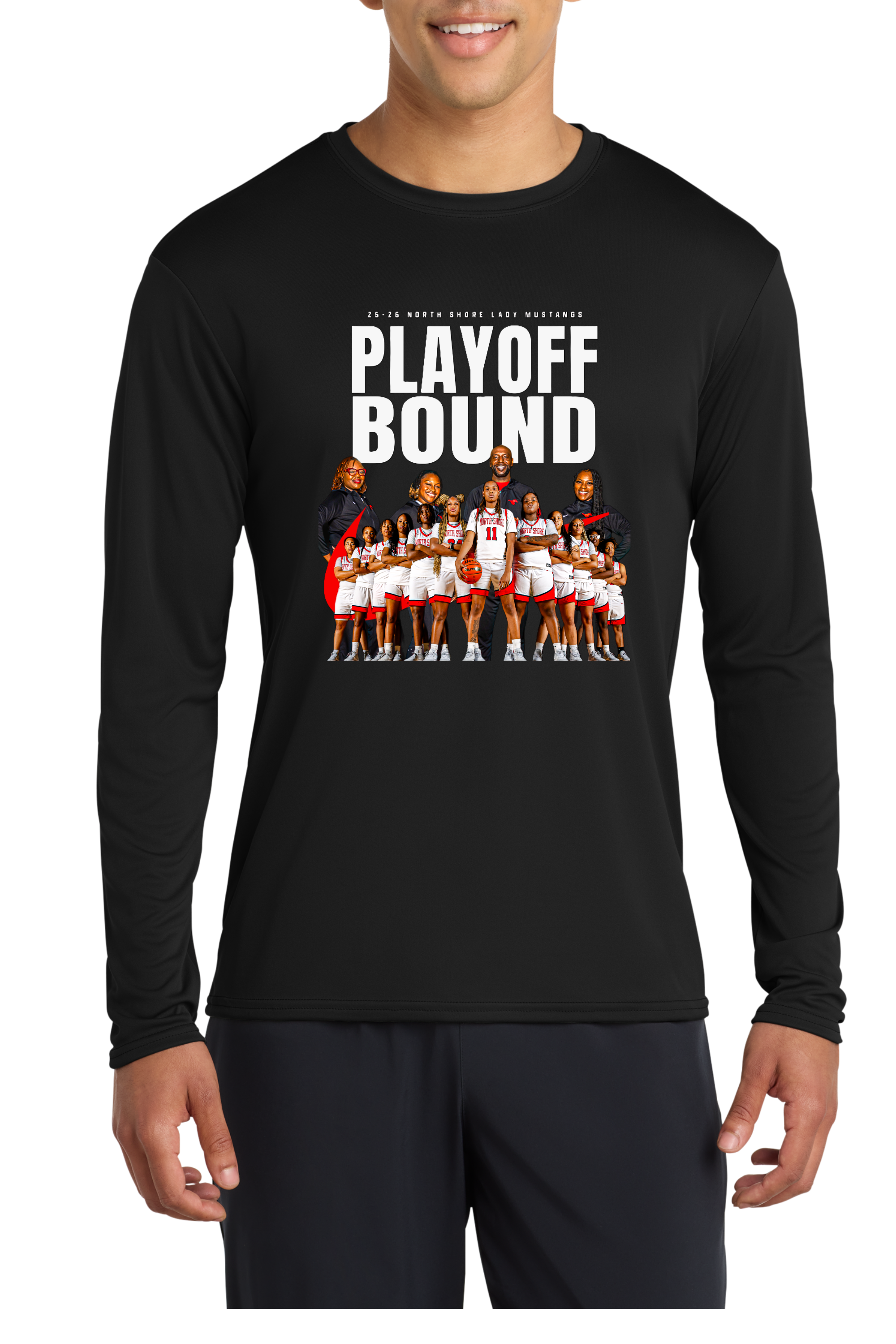 NS Girls Basketball Playoff Long Sleeve T- Shirt