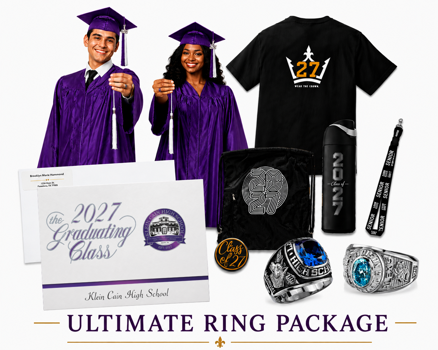 2027 Ultimate Ring Package #4 Includes an Ultrium Metal Class Ring - Cain