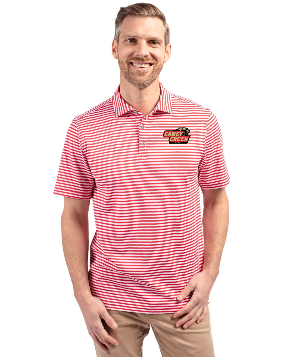 CCHS Cutter & Buck Men's Striped Polo