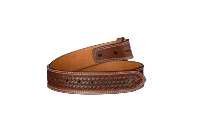 Basket Weave Leather Belt