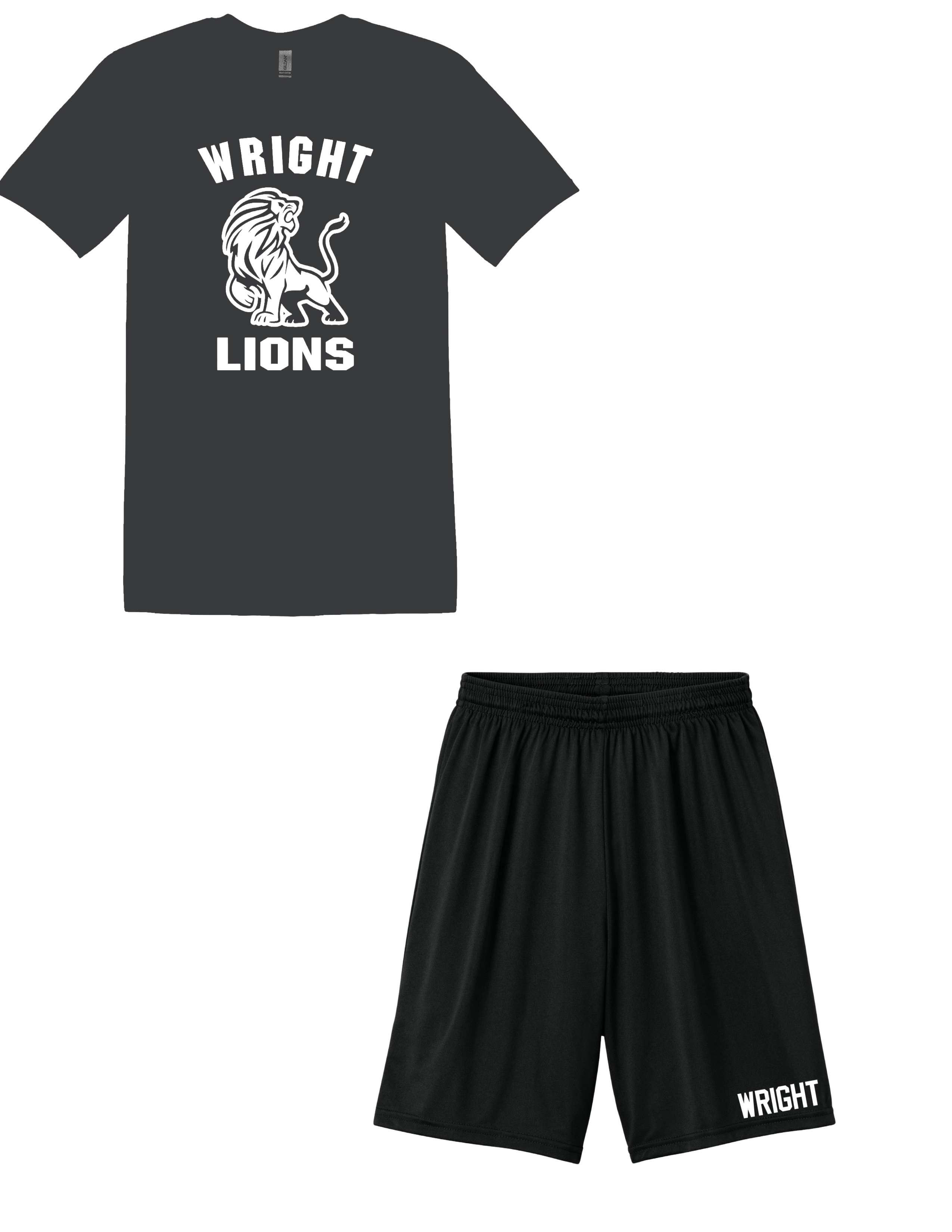 Wright Jr High PE Uniform Combo Set (Shirt/Shorts)