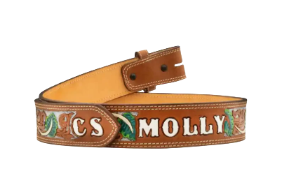Floral Initial Belt