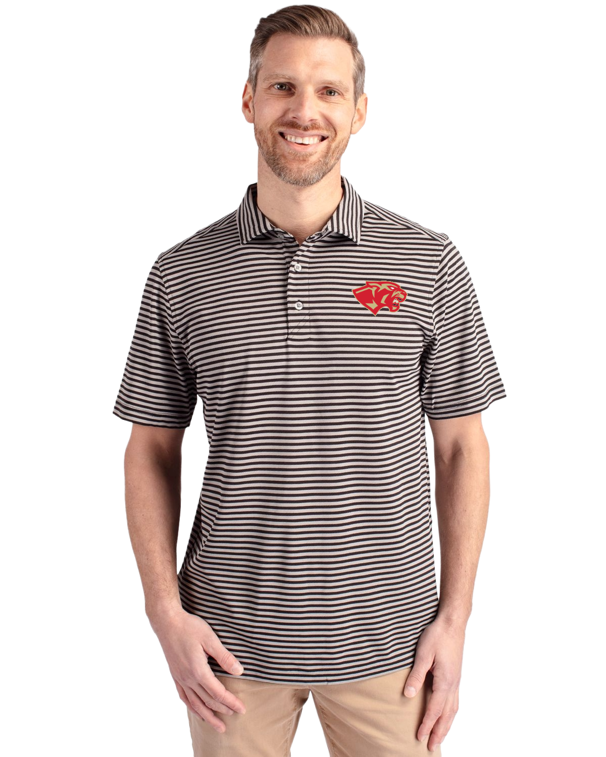 CCHS Cutter & Buck Men's Striped Polo