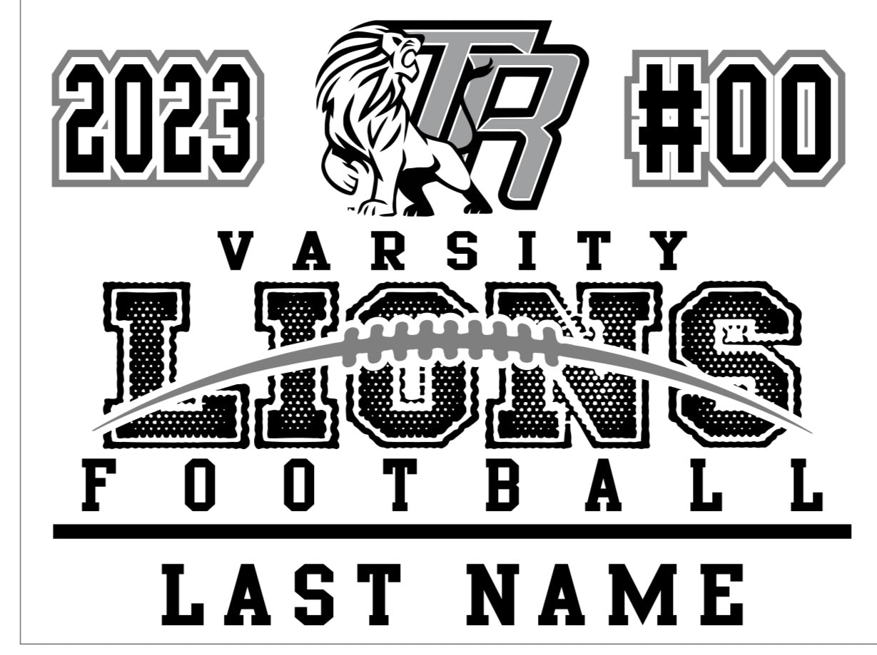 TR Varsity Football Yard Sign