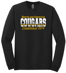NC Cougars Long Sleeve Shirt - Black